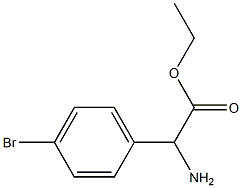 ETHYL 2-AMINO-2-(4-BROMOPHENYL)ACETATE Structure