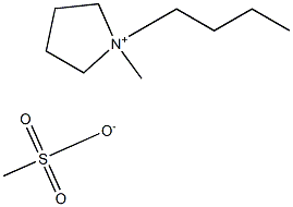 Pyrrolidinium, 1-butyl-1-methyl-, methanesulfonate
 Structure