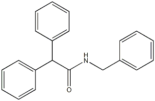 N-苄基-2,2-二苯基乙酰胺 结构式