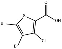 4,5-二溴-3-氯噻吩-2-甲酸, 503308-99-4, 结构式