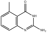 2-氨基-5-甲基喹唑啉-4-酮 结构式