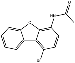 1-Brom-4-acetamidodibenzofuran Structure