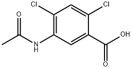 5-(acetylamino)-2,4-dichlorobenzoic acid Struktur