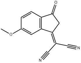 2-(6-methoxy-3-oxo-2,3-dihydro-1H-inden-1-ylidene)malononitrile Structure