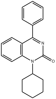1-Cyclohexyl-4-phenylquinazolin-2(1H)-one,50817-30-6,结构式