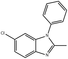 6-chloro-2-methyl-1-phenyl-1H-benzimidazole 化学構造式