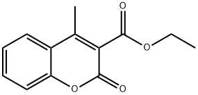 4-甲基-2-氧代-2H-色烯-3-羧酸乙酯 结构式