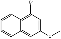 1-bromo-3-methoxy-naphthalene Struktur