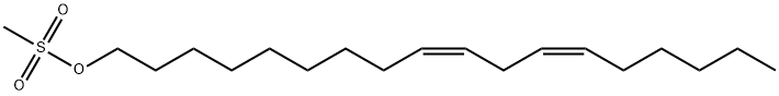 9,12-Octadecadien-1-ol, methanesulfonate, (9Z,12Z)- Struktur