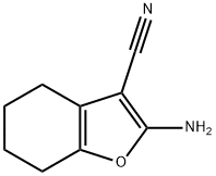2-氨基-4,5,6,7-四氢苯并呋喃-3-甲腈 结构式