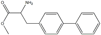 METHYL 2-AMINO-3-(4-PHENYLPHENYL)PROPANOATE, 515158-71-1, 结构式