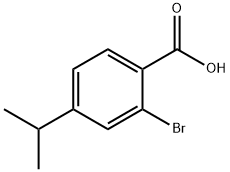 2-溴-4-(1-甲基乙基)苯甲酸 结构式