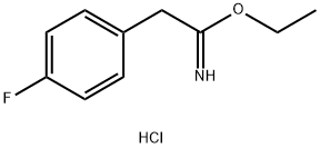 ethyl 2-(4-fluorophenyl)acetimidate hydrochloride 结构式