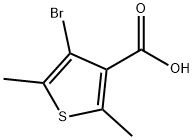 4-bromo-2,5-dimethylthiophene-3-carboxylic acid Struktur