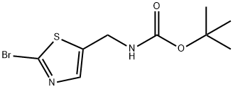 tert-butyl((2-bromothiazol-5-yl)methyl)carbamate Struktur