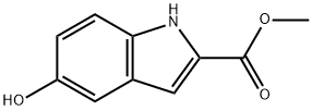 1H-Indole-2-carboxylic acid, 5-hydroxy-, methyl ester
 Struktur
