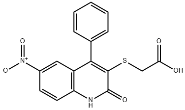 2-((2-hydroxy-6-nitro-4-phenylquinolin-3-yl)thio)acetic acid|
