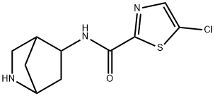 N-(2-Azabicyclo[2.2.1]heptan-5-yl)-5-chlorothiazole-2-carboxamide Struktur