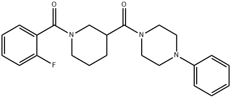 524058-21-7 (2-fluorophenyl){3-[(4-phenylpiperazin-1-yl)carbonyl]piperidin-1-yl}methanone
