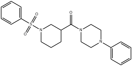 (4-phenylpiperazin-1-yl)[1-(phenylsulfonyl)piperidin-3-yl]methanone|