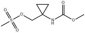(1-((Methoxycarbonyl)amino)cyclopropyl)methyl methanesulfonate|