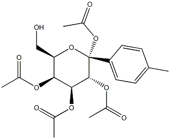 4-Methylphenyl tetra-O-acetyl-alpha-D-galactopyranoside Struktur