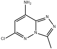 6-氯-3-甲基-[1,2,4]三唑并[4,3-B]哒嗪-8-胺, 53085-52-2, 结构式
