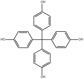 4,4',4'',4'''-メタンテトライルテトラフェノール 化学構造式