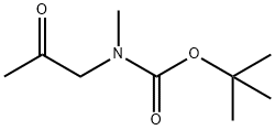 N-BOC, N-METHYLAMINOACETONE 结构式