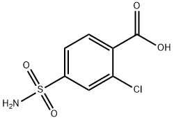 4-(aminosulfonyl)-2-chlorobenzoic acid Structure