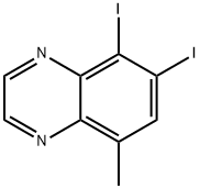 5,6-Diiodo-8-methylquinoxaline Structure
