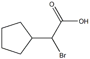 2-bromo-2-cyclopentylacetic acid Structure