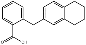 2-(1,2,3,4-TETRAHYDRO-6-NAPHTHYLMETHYL)BENZOIC ACID Struktur