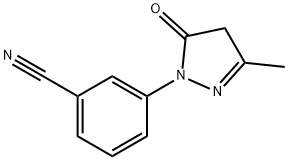 3-(4,5-dihydro-3-methyl-5-oxo-1H-pyrazol-1-yl)Benzonitrile Structure