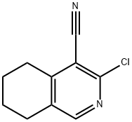 3-氯-5,6,7,8-四氢异喹啉-4-甲腈, 53661-33-9, 结构式