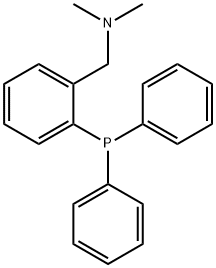 2-(ジメチルアミノメチル)フェニルジフェニルホスフィン 化学構造式
