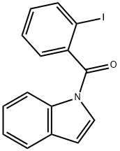 1-(2-ヨードベンゾイル)-1H-インドール 化学構造式