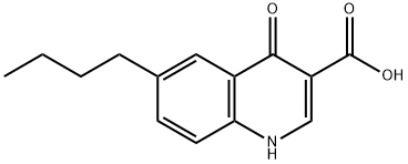 6-butyl-4-hydroxyquinoline-3-carboxylic acid Structure