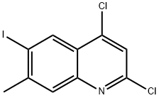 2,4-Dichloro-6-iodo-7-methyl-quinoline Structure