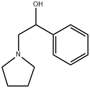 1-(2-Hydroxy-2-phenylethyl)pyrrolidine Struktur