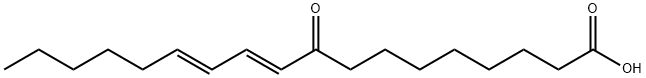 9-oxo-10(E),12(E)-Octadecadienoic Acid Structure