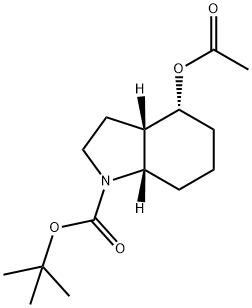 1H-Indole-1-carboxylic acid, 4-(acetyloxy)octahydro-, 1,1-dimethylethyl ester, (3aS,4R,7aS)-