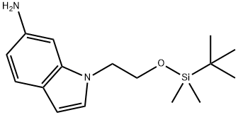 1-(2-(tert-butyldimethylsilyloxy)ethyl)-1H-indol-6-amine,545394-41-0,结构式