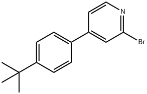 2-bromo-4-(4-tert-butylphenyl)pyridine 结构式