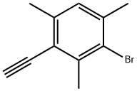 2-溴-4-乙炔基-1,3,5-三甲基苯, 5471-85-2, 结构式