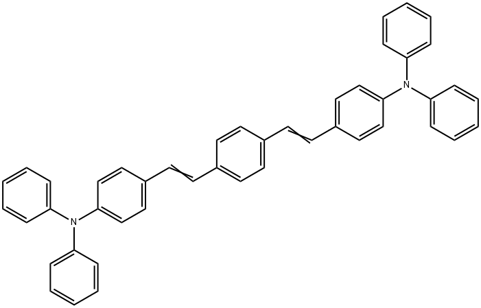 1,4-双[4-(N,N-二苯氨基)苯乙烯基]苯 结构式