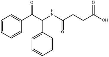 4-Oxo-4-[(2-oxo-1,2-diphenylethyl)amino]-butanoic Acid Structure