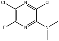 3,5-Dichloro-6-fluoro-N,N-dimethylpyrazin-2-amine Struktur
