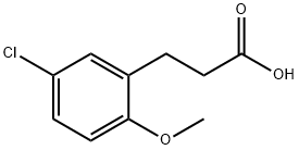 3-(5-chloro-2-methoxyphenyl)propanoic acid Struktur