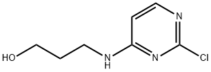 3-[(2-chloro-4-pyrimidinyl)amino]-1-Propanol Structure